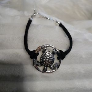 Sea turtle toggle rope bracelet